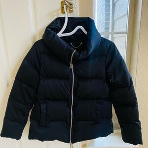 Talbots Black Cropped Puffer Jacket